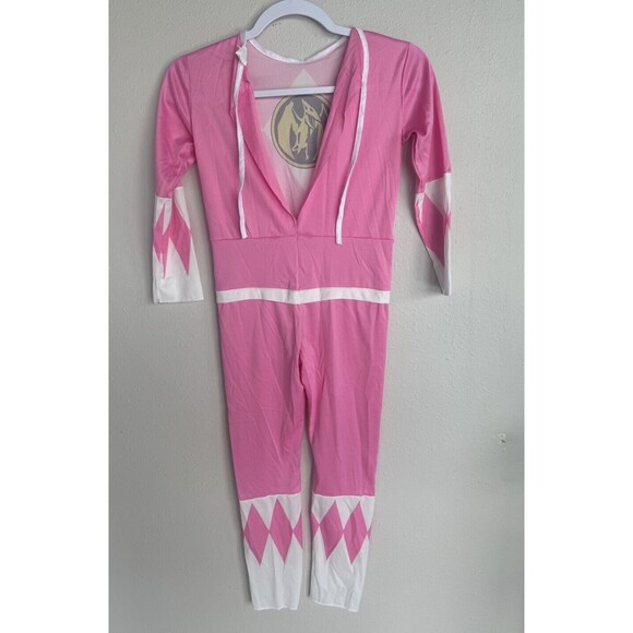 🔥 VINTAGE ORIGINAL 🔥 1994 Power Rangers Pink Kimberly Costume With Gloves - Picture 10 of 15